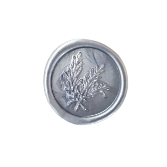 Metallic dusty blue wax seal - pack of 10