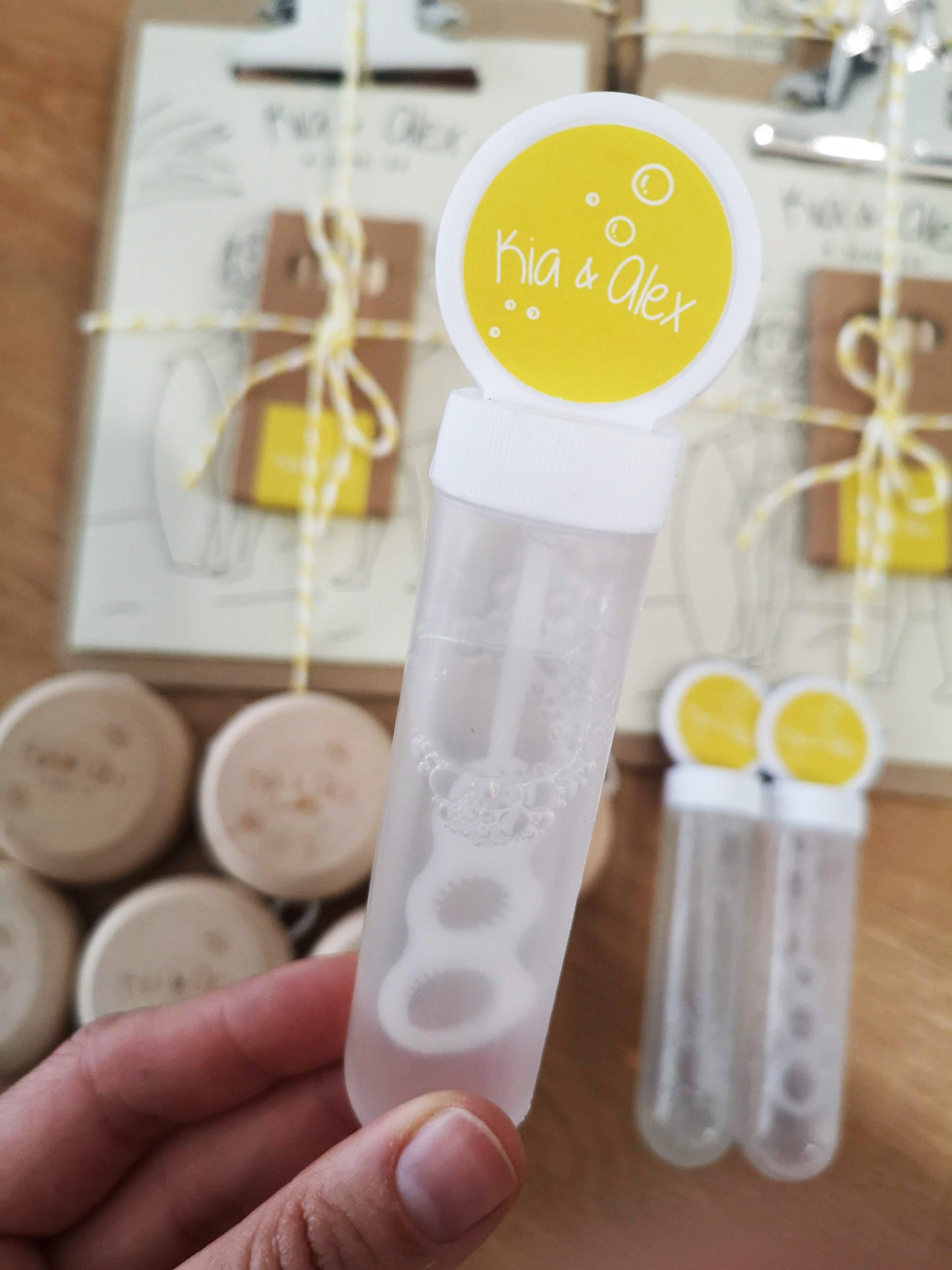 10 Tubos bolas de sabão