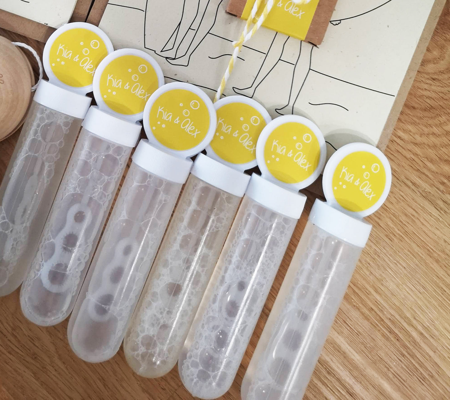 10 Tubos bolas de sabão