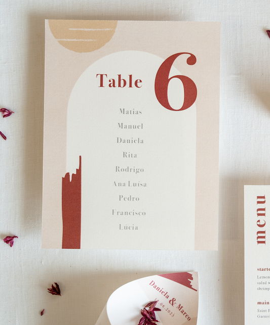 Table distribution card - Eco