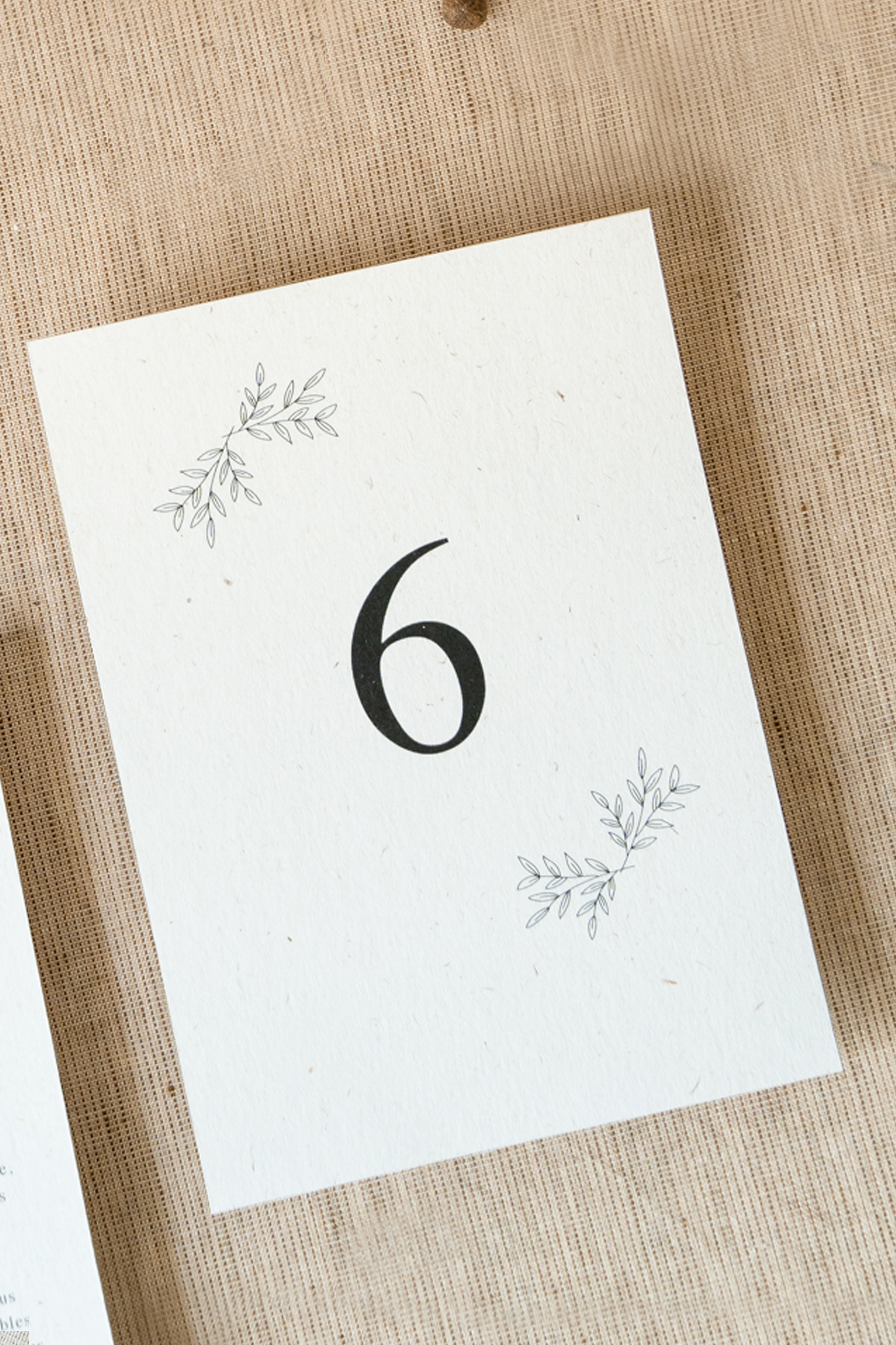 Table number - Eco Minimal