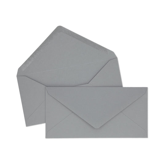 Envelope DL Cinza Escuro - 10 unidades