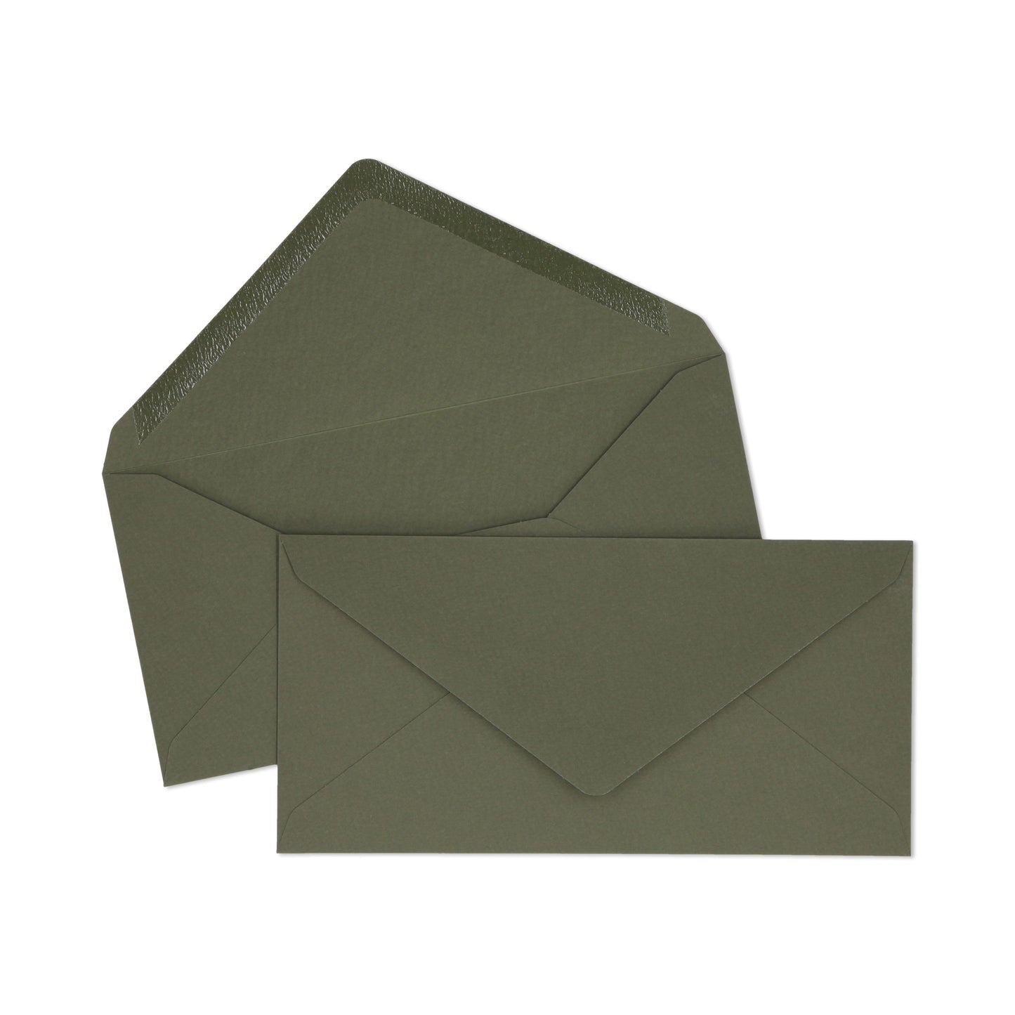 Olive Green DL Envelope - 10 units