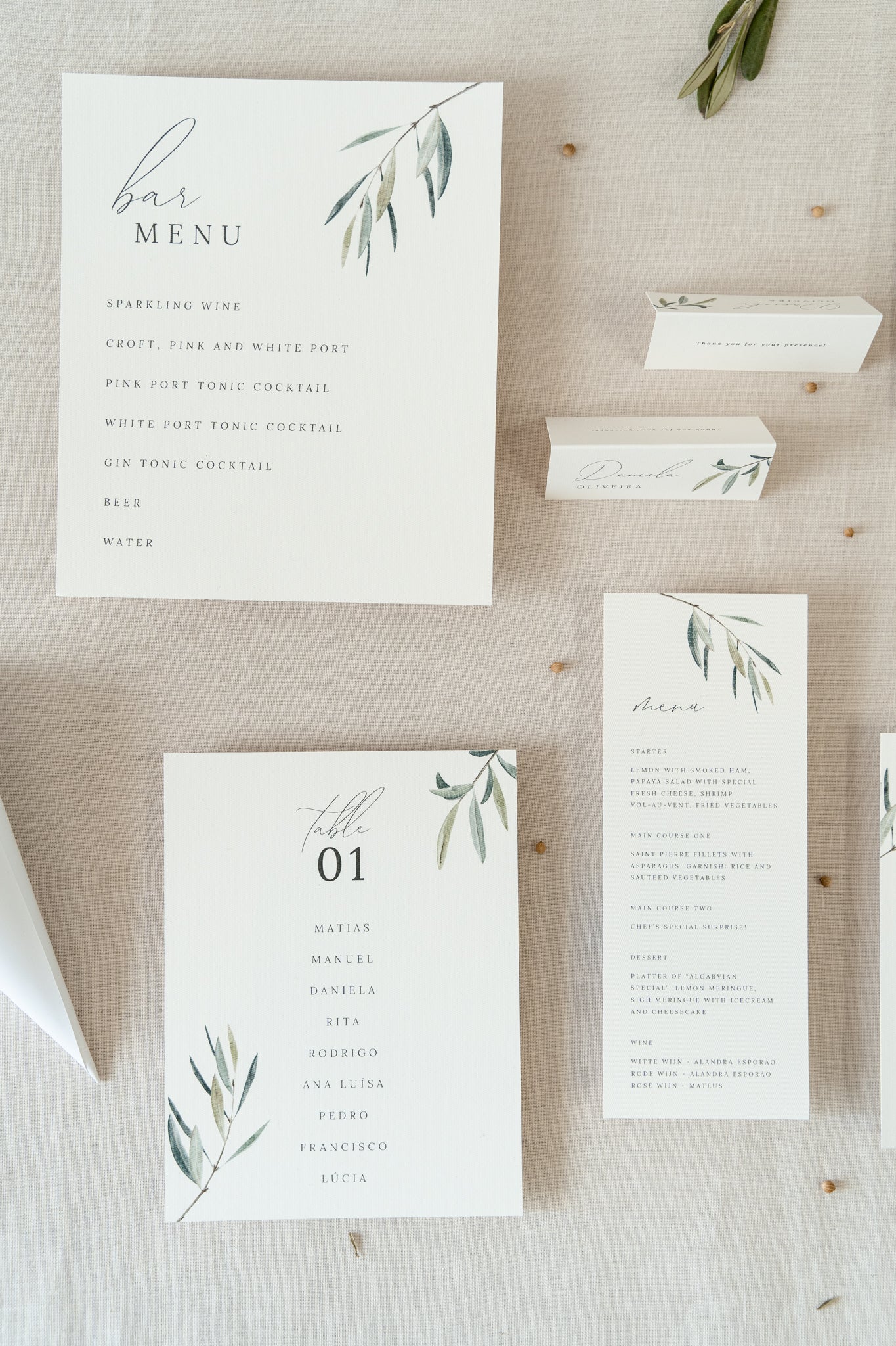 Table distribution card - Eco