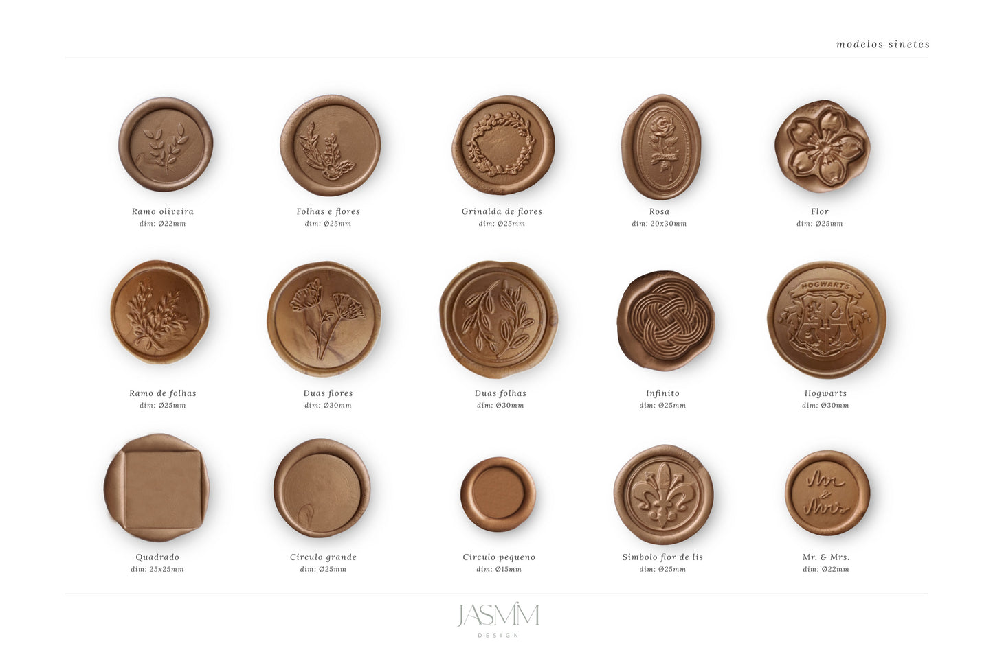 Peach wax seal - pack 10