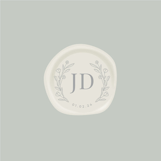 "Floral Arch" wax seal stamp