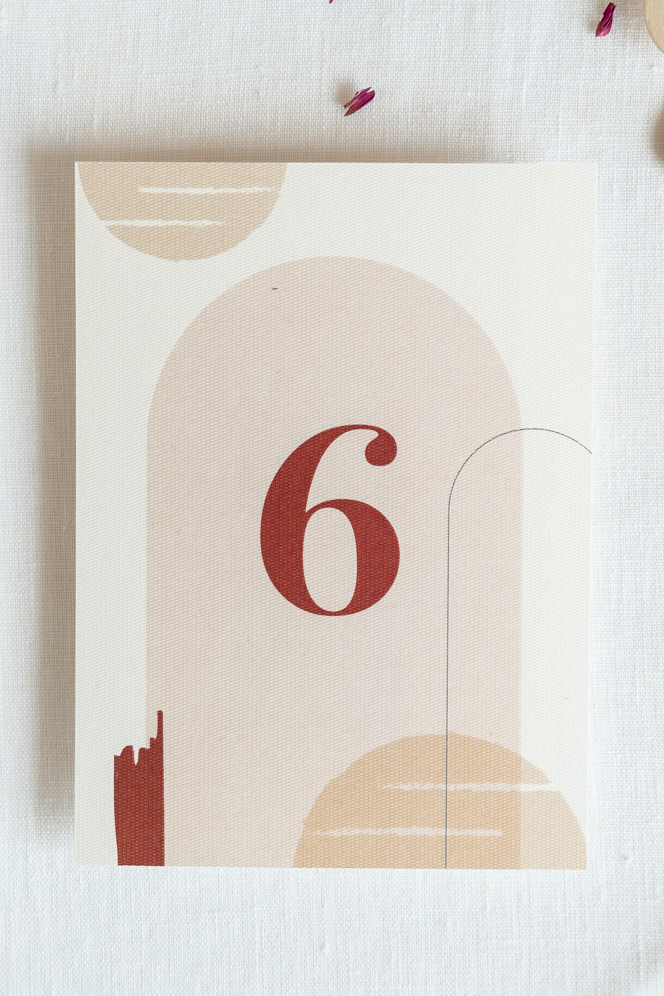 Table number - Sunset