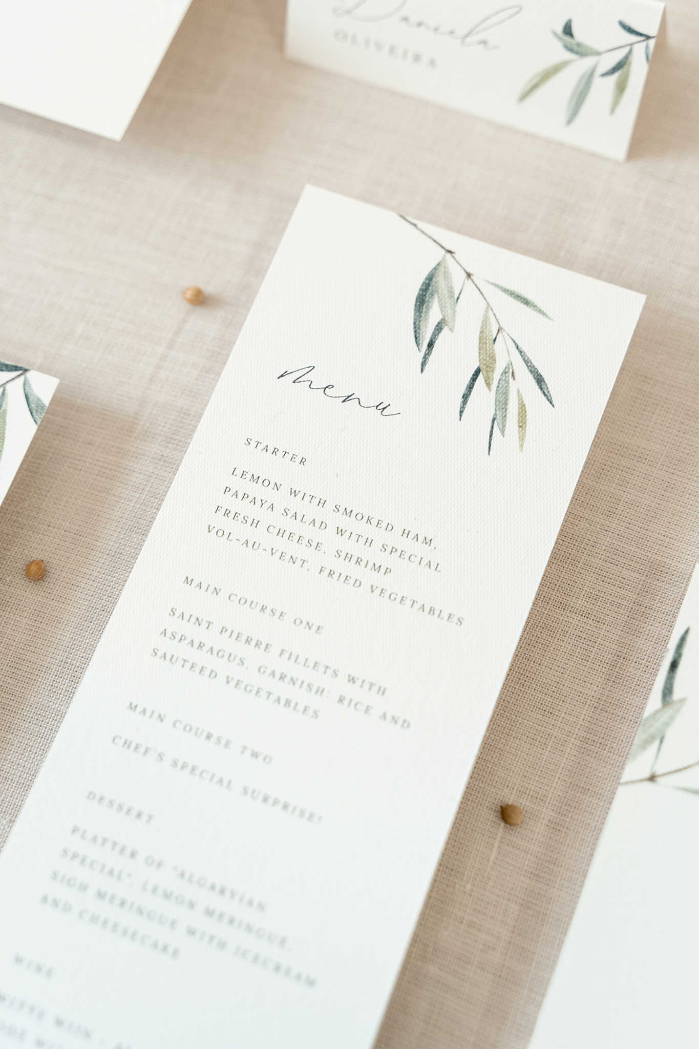 Olive Menu