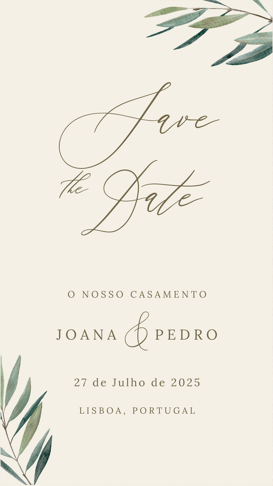 Save the Date Olive