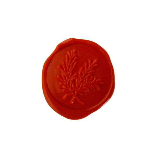 Orange red wax seal - pack of 10