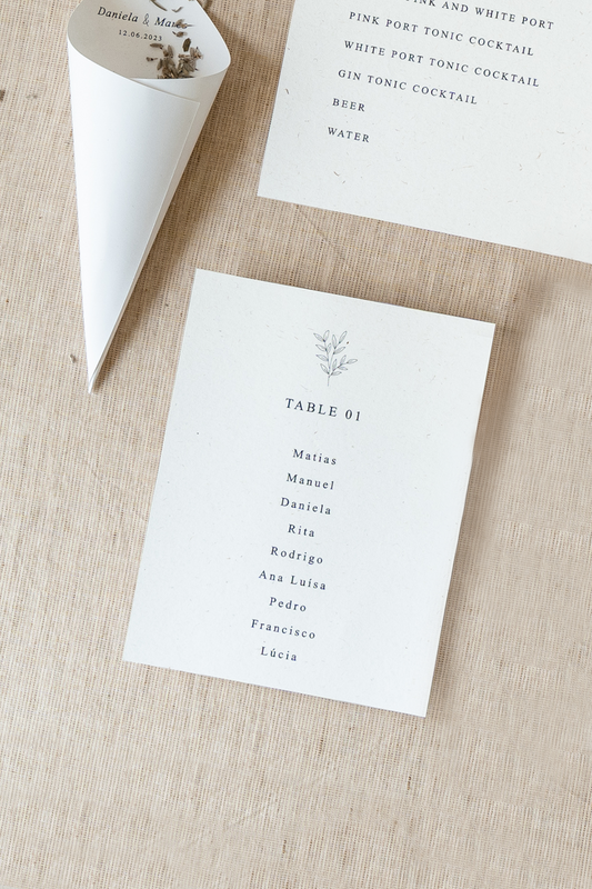 Table distribution card - Eco