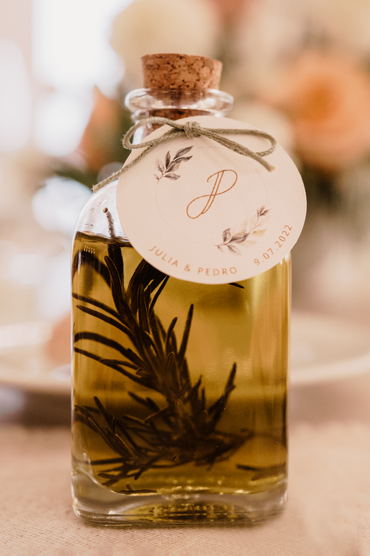 Garrafinha de azeite aromatizado