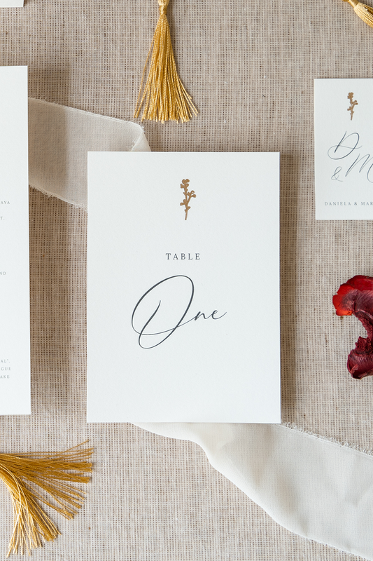 Numeração de mesa - Pure Gold