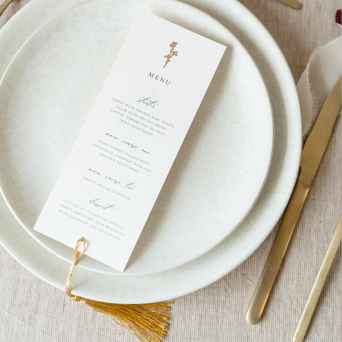 Menus – Jasmim Design