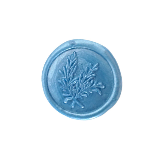 Metallic blue wax seal - pack of 10