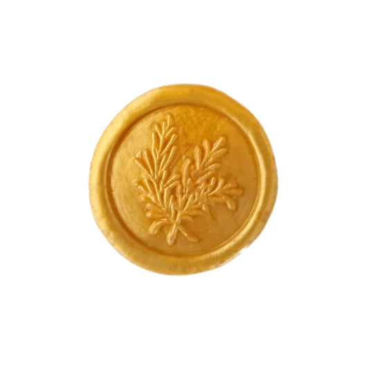 Golden yellow wax seal - pack 10