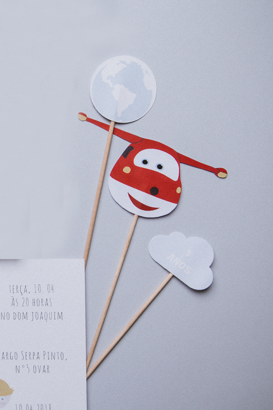Super Wings cake toppers
